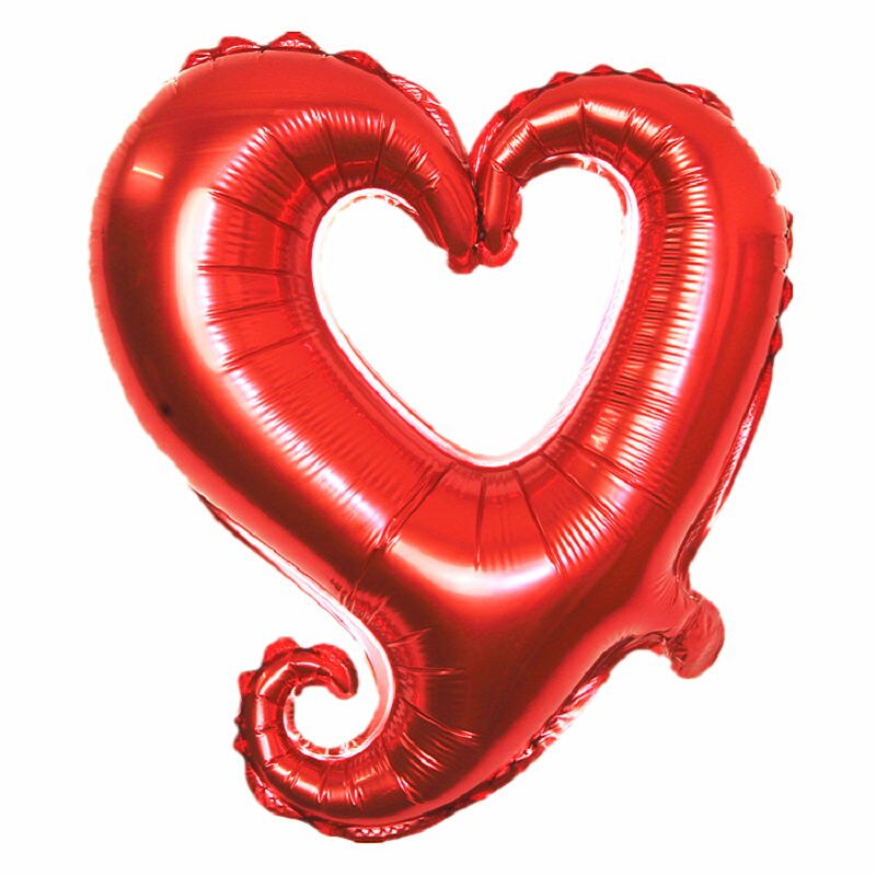 5pcs 18inch Heart Shape Foil Balloons Wedding Happy Birthday Party Year Ballon Event Decoration Celebration Souvenirs Favors: 5pcs-6