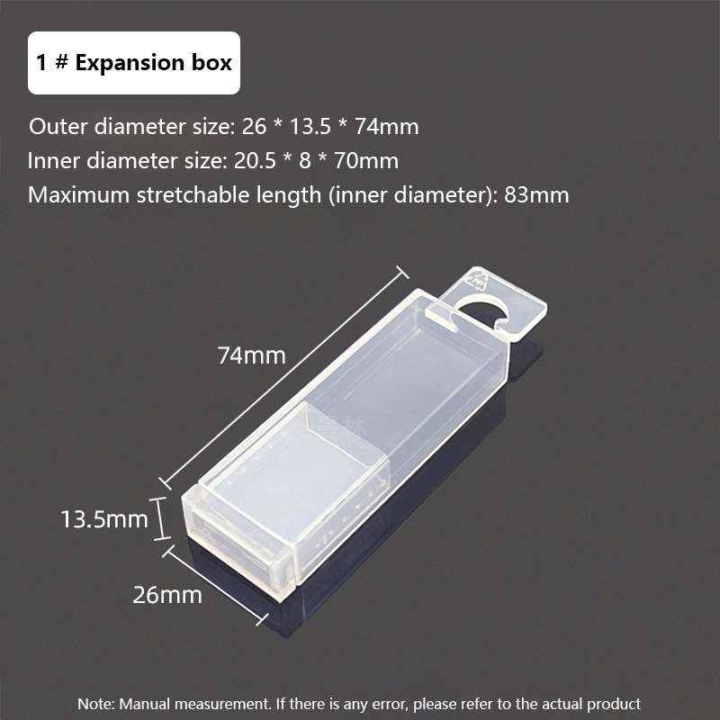 Rectangular Telescopic Box Tool Parts Storage Drill Milling Cutter Box Twist Drill Boxes Tap Accessories Tool Plastic Packaging: Yellow & Black