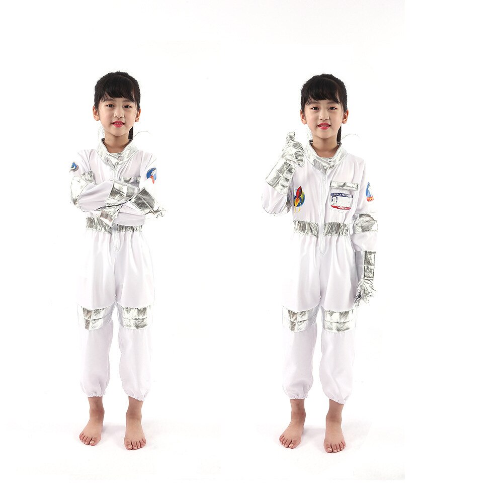 Astronaut Costume Space Suit Pilots 3pcs set Jumpsuit Party Purim Carnival Costume Fancy Dress Outfit 5-7years