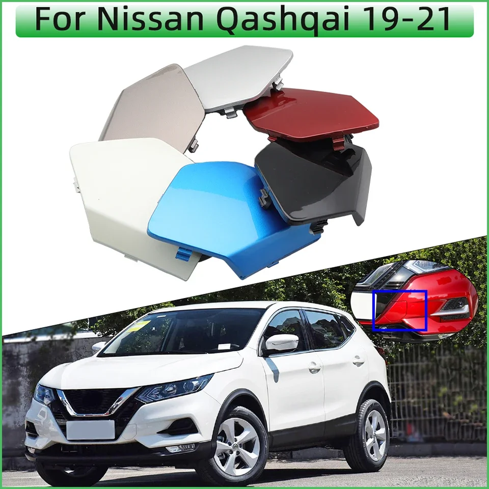 Accessori auto Paraurti Anteriore Gancio di Traino Coperchio di Copertura dell'occhio per Nissan Qashqai 2019 2020 2021 Gancio di Traino Trasporto Tappo del Rimorchio Contorno