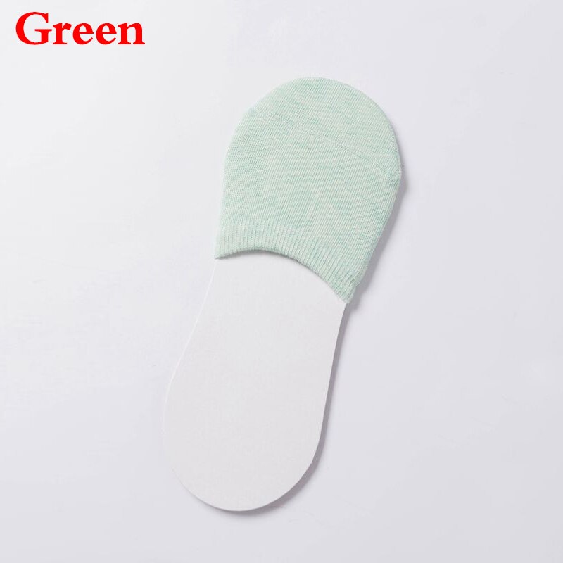 Women Simple Solid Sock Slippers Half Grip Foot Toe Socks Summer Thin Invisible Socks Feet Women's Socking Female: Turquoise