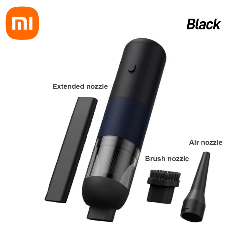 Xiaomi 120w aspirador de pó carro de alta potência forte sucção portátil sem fio coletor poeira automático sucção ciclone casa nova: Vermelho