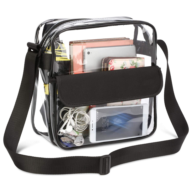 Sommer klare tasker kvinders gennemsigtige pvc-jelly-håndtaske rejsestrand kvindelig shopping skuldertaske vandtæt crossbody-taske pung