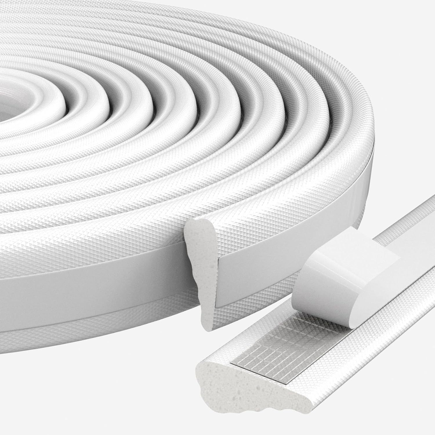 3M Window Door Weather Seal Strip–Adhesive Acoustic Foam Wedge Windproof&Soundproof Gap Filler for Doors Windows Insulation: Champagne