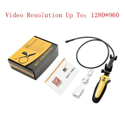 HT-669 Wifi Endoscoop Draadloze Borescope IP67 Tube Snake Inspectie Camera 1 M Kabel 720 P 6 LEDs Voor IOS Android