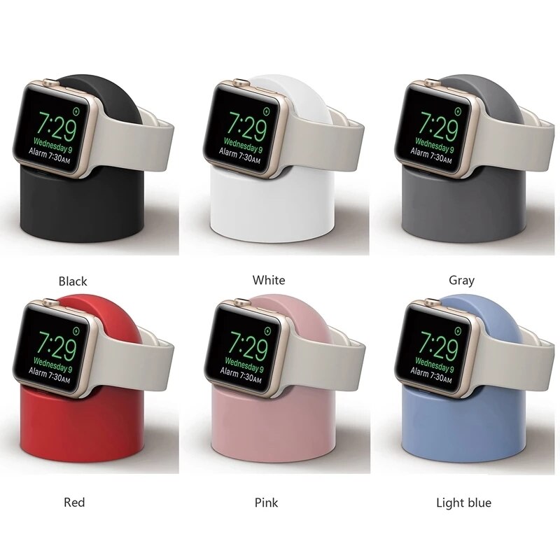 Charger Silicone Stand Voor Apple Horloge Serie 6 Se 5 4 3 2 1 38Mm 42Mm 40Mm 44Mm Kabelmanagement Houder Voor Iwatch 4 3 2 1