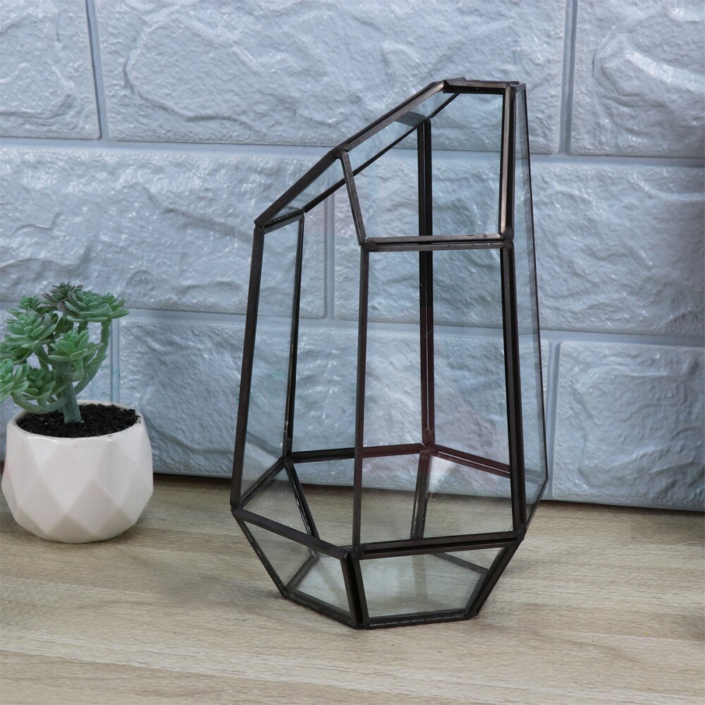 1PC Clear Glass Geometric Terrarium Tabletop Succulent Plant Box Planter Landscape DIY Home Decoration