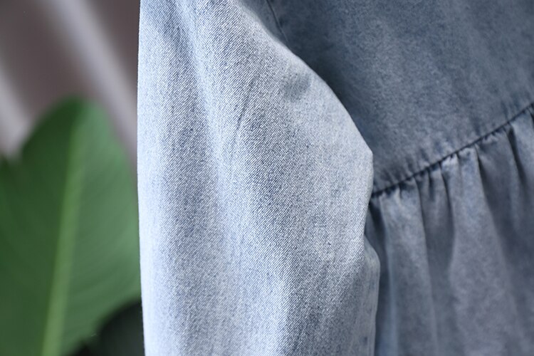 Forår børn pige & #39 ;s babytøj denim kjole kostume til 1 2 3 4 5 6 år baby & #39 ;s fødselsdag piger tøj løse kjoler kjole