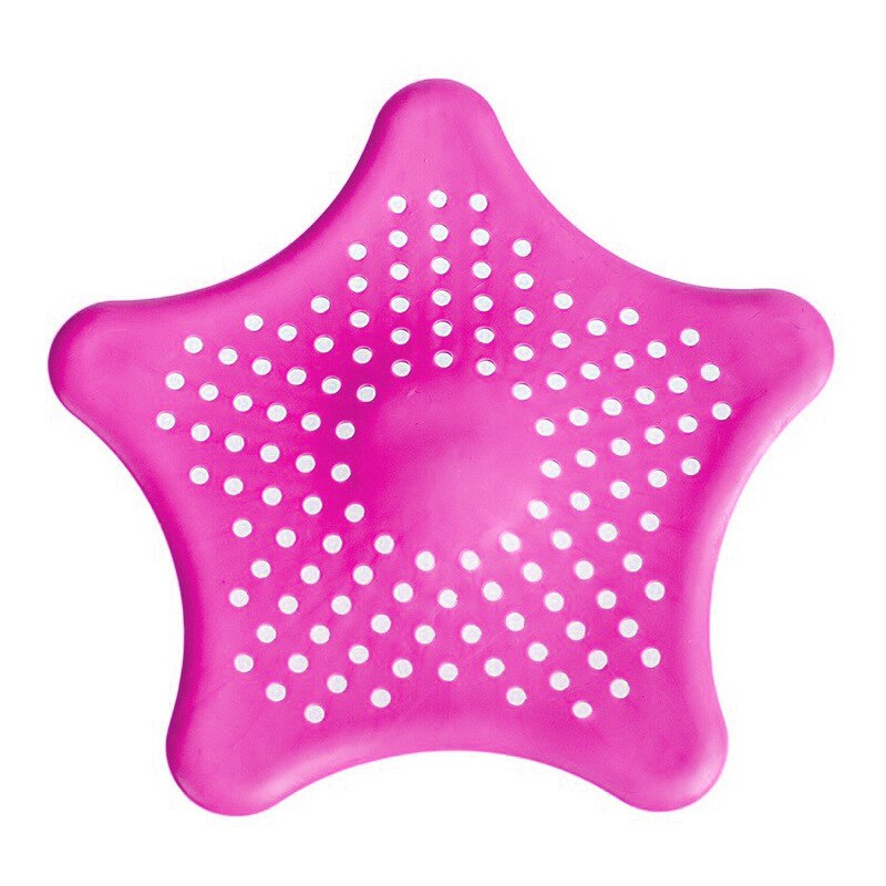 Silicone maille filtre évier passoire passoire salle de bain filtre accessoires de cuisine Gadgets: Rose Red