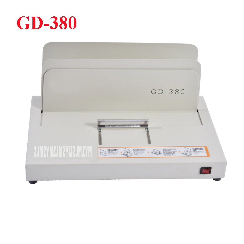 1PC GD-380 A3 A4 Sleeve type automatic glue machine ,financial credentials, document,archives binding machine