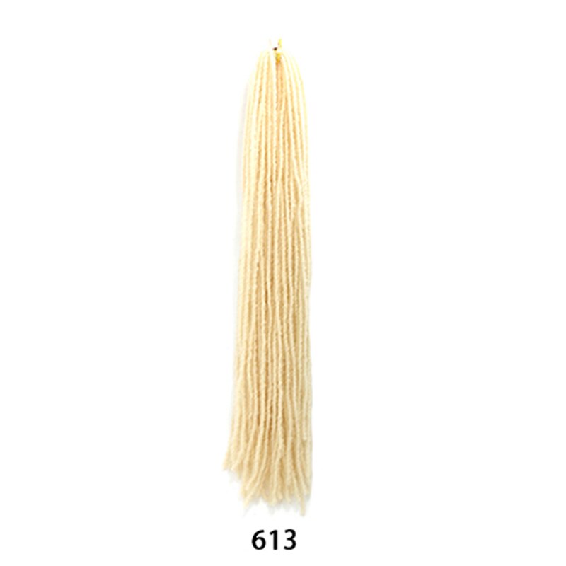 18 Inch Sister Locks Hair Extensions Pure omber color Dreadlocks Synthetic Hair for Women Crochet Hair: 613