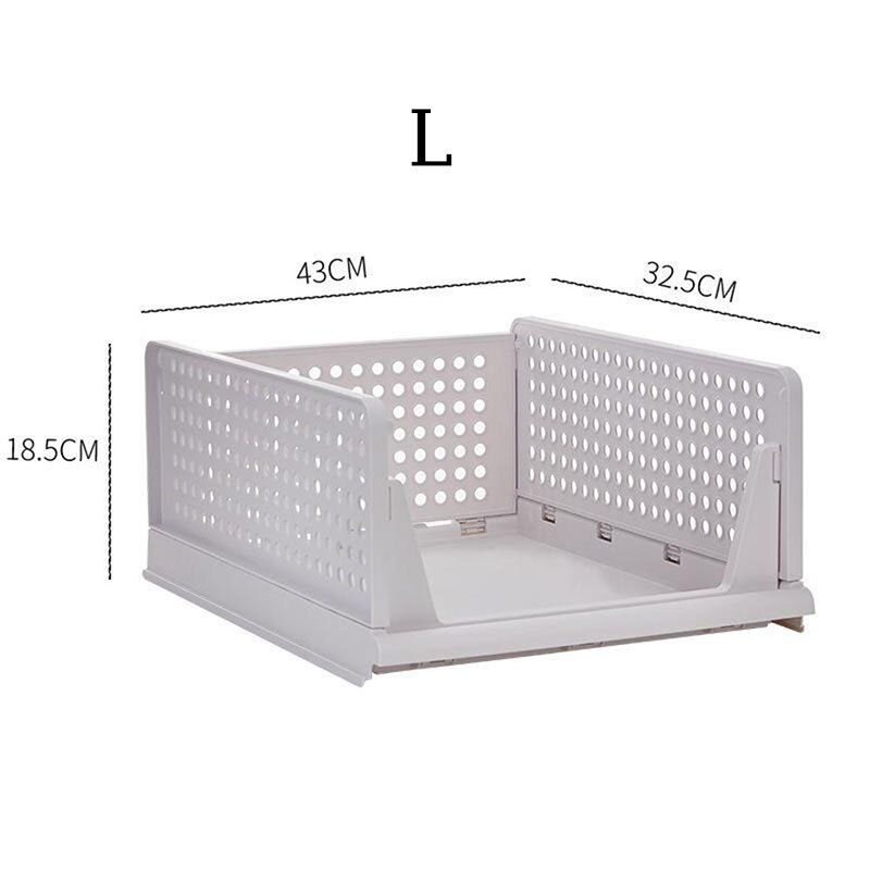 Foldable Drawer Closet Organizer Multifunction Separated Wardrobe Clothes Underwear Bra Socks Stackable Storage Box Home Items: C-L