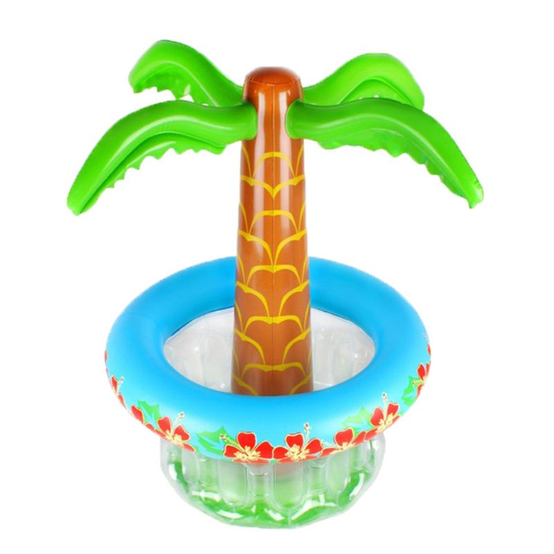 Opblaasbare Palmboom Koelers Drijvende Drank Koeler Voor Zomer Zwembad Beach Party Thema Decoratie