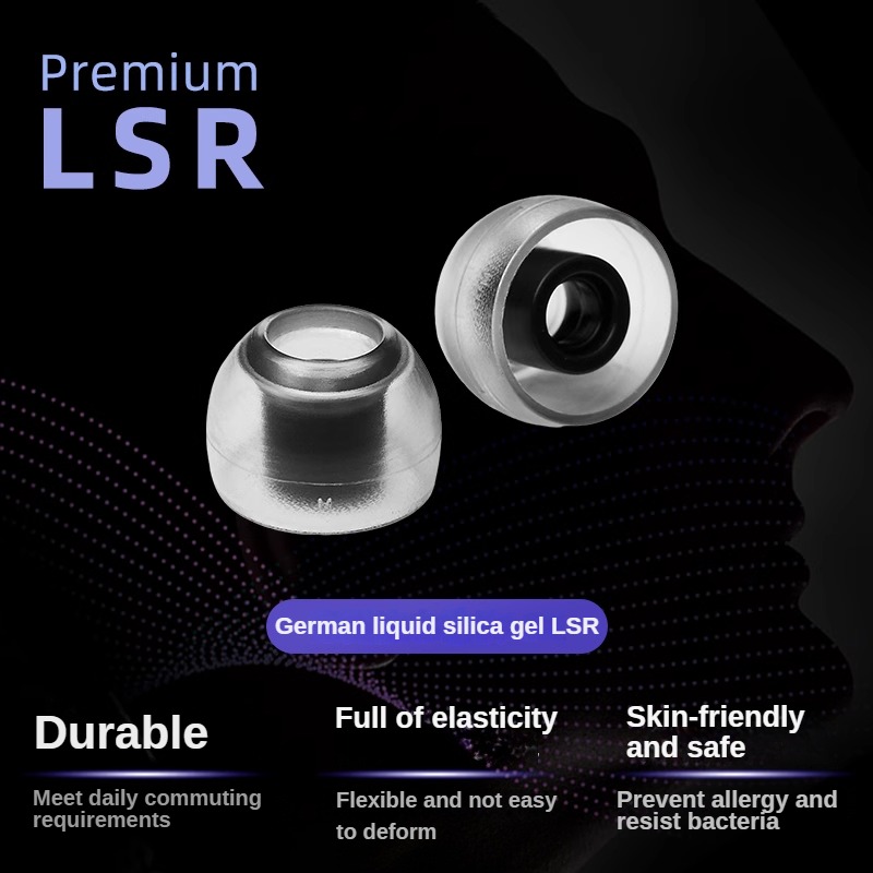 AZLA SednaEarfit Crystal LSR Ear Tips for In-Ear Earphones IEMs Hifi Anti-germ Eartips