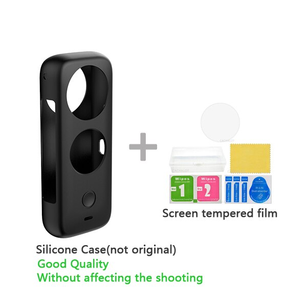 Insta360 ONE X2 lentilles gardes caméra corps coque en Silicone sac de rangement de protection lentille capuchon pour Insta 360 ONE X2 accessoires: Bundle 1