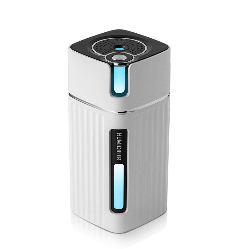 Humidificateur USB bureau maison voiture muet Portable coloré purificateur d'air: WHITE
