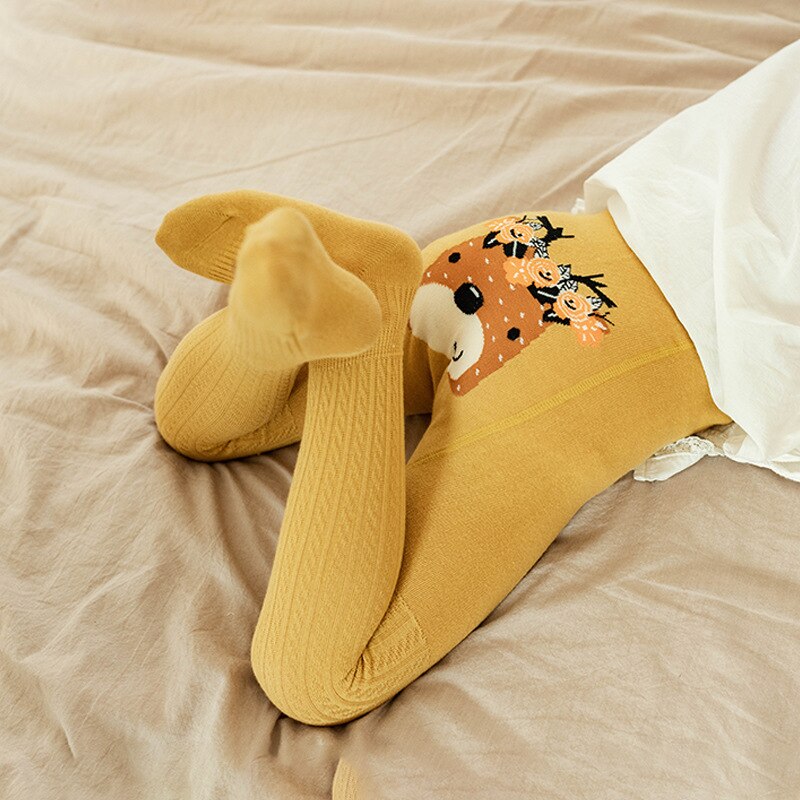 Spring Summer Baby Boys Cotton Pantyhose for Girls Cute Cartoon Tights Big Hip Stockings
