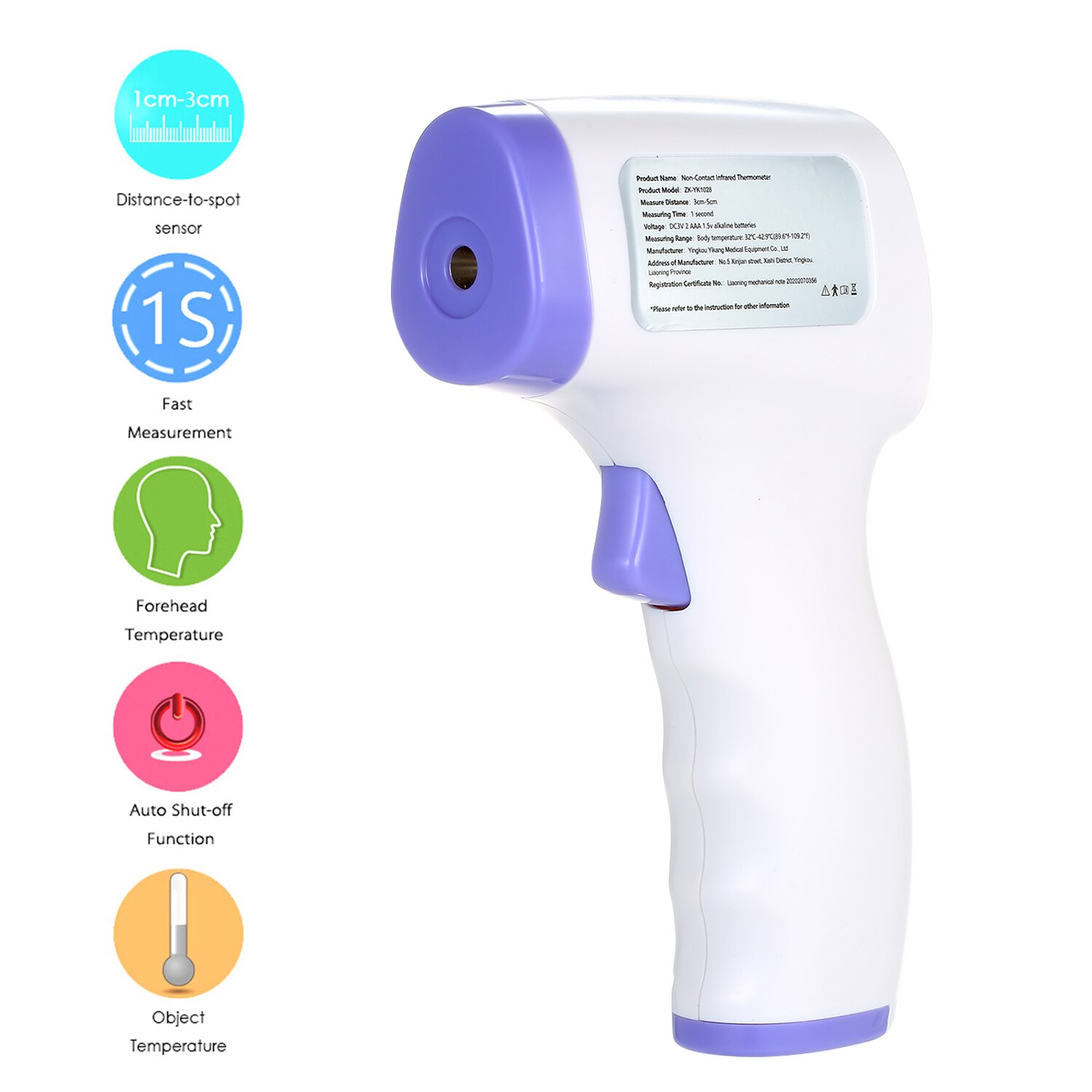 Termometro Digitale Adulto Non-contact Infrarood Thermometer Digitale Voorhoofd Temperatuurmeting Lcd Ir Thermometer & Koorts Een