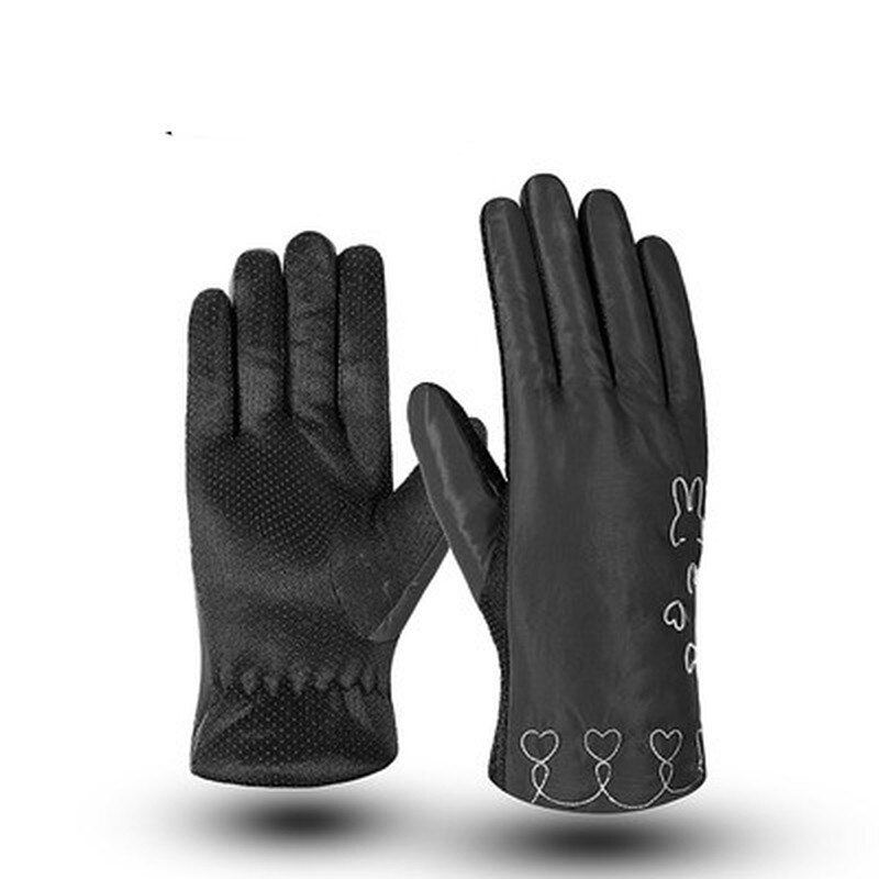 Antislip ski-add pluche zwarte handschoenen grote handschoenen herfst winter warme motorrijden heren handschoenen: K-st-l