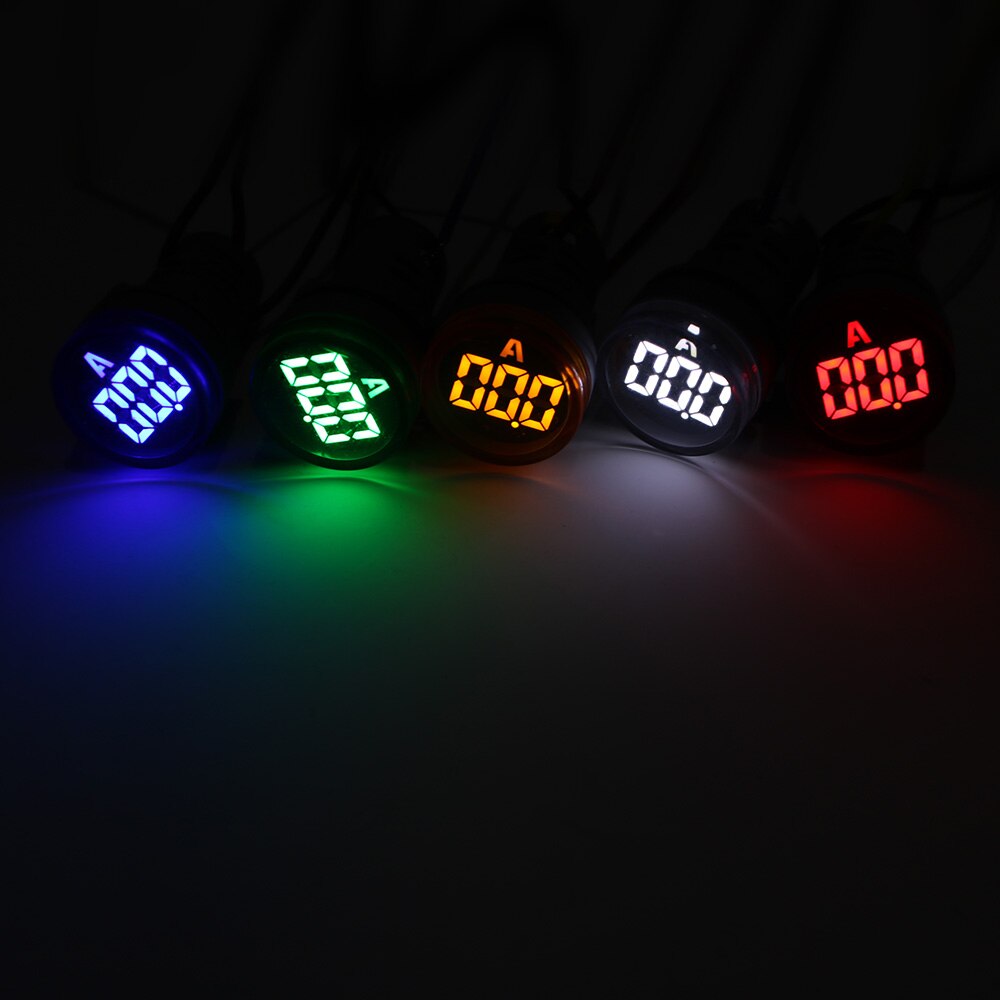 Digital Display Voltmeter 22 MM Lights Tester Tools AC 60V-450V Indicator Voltmeter tester ammeter and Current transformer