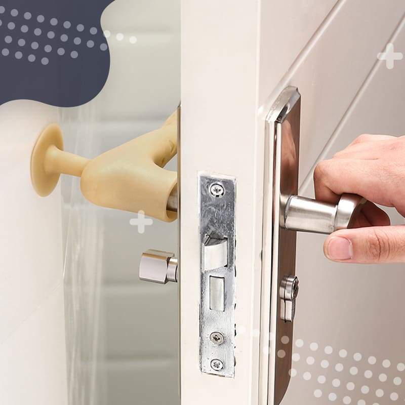 Anti-kollision silikone beskyttelsesdæksel til dørhåndtag dørhåndtag dæksel silikone tykkere dørhåndtag handske vægbeskyttere anti