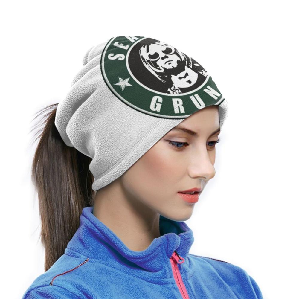 Seattle Grunge 3D Bandana Face Neck Warmer Soft Fleece Mask Sport Scarf Dj Club Music Cool Rave Techno Edm Electronic Radio