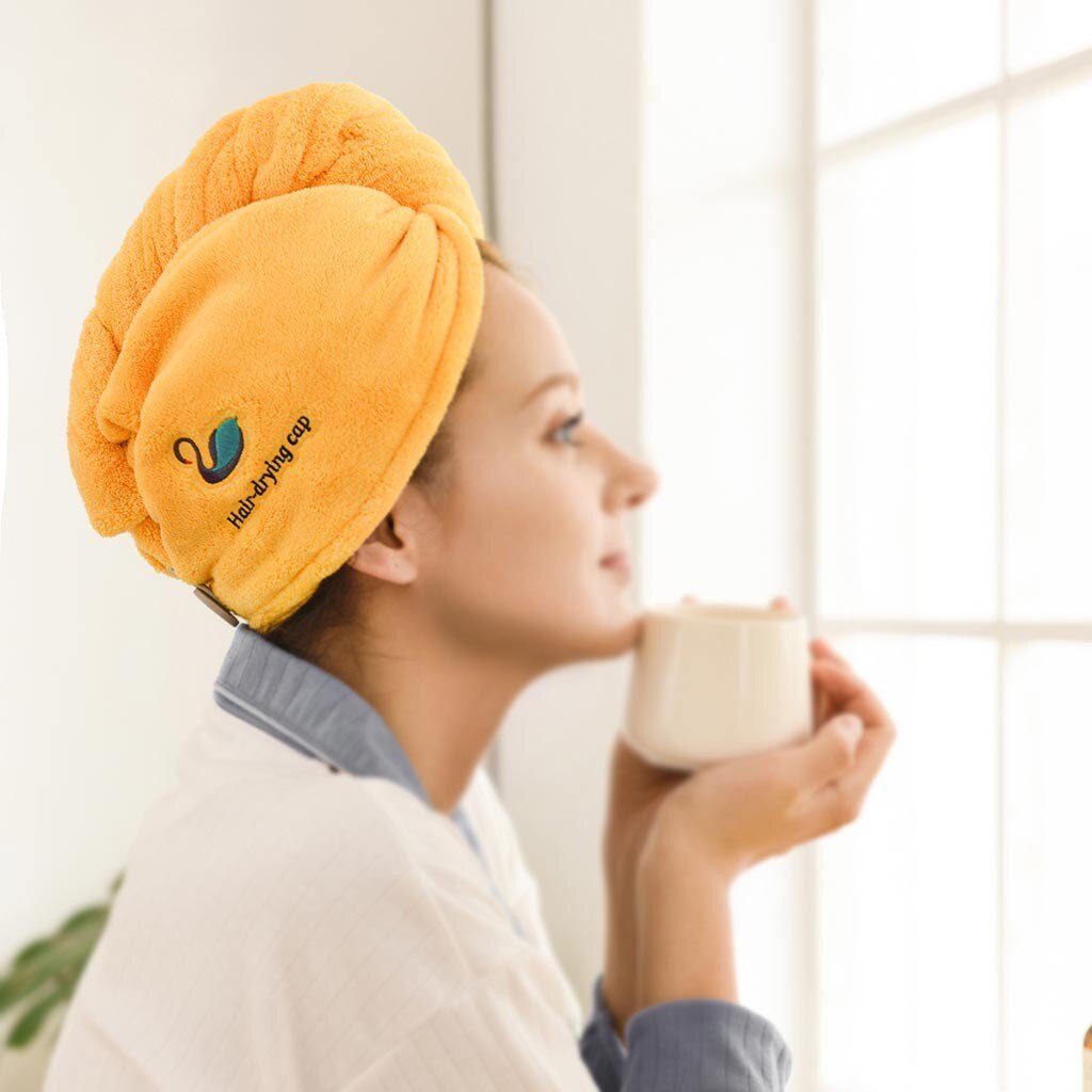 Asciugamano per capelli magico in velluto corallo cappello in microfibra turbante ad asciugatura rapida per bagno doccia assorbente piscina cuffia lavabile in lavatrice 19nov27