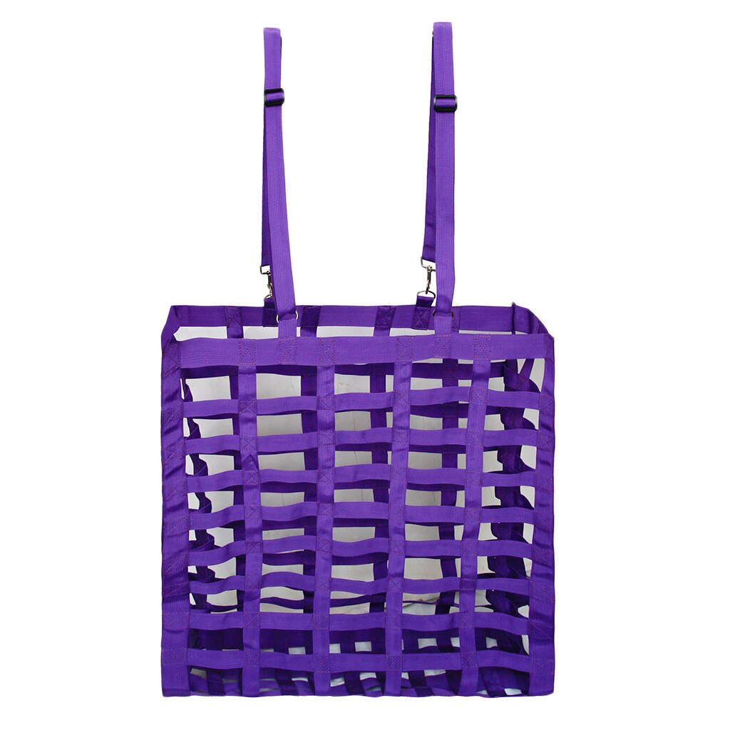 Slow Feed Paard Hooi Tas Met Verdelers Paardensport Hooi Feeder Hooi Netto Zak Opslag: Purple