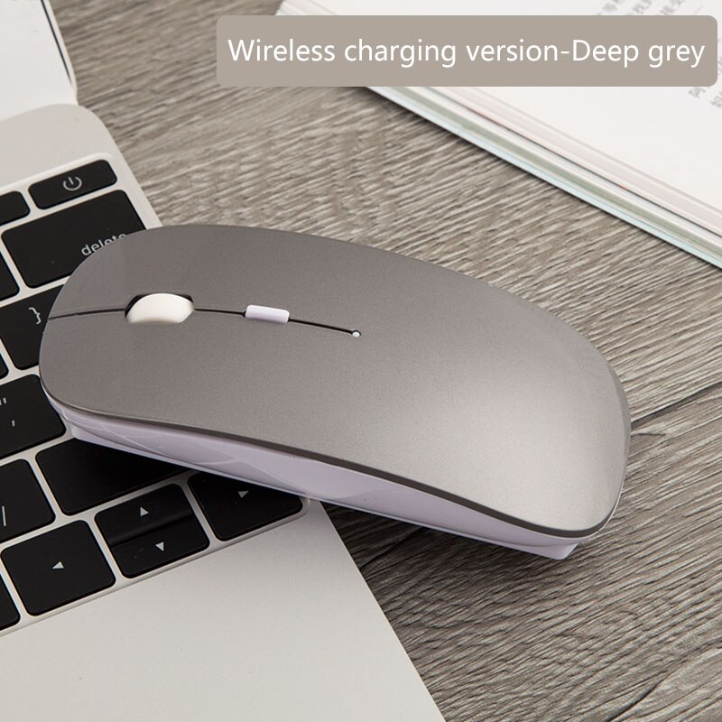 Girls Wireless Mouse for xiaomi apple mouse Draadloze Muis for Macbook air/pro/retina Mice inalambrico with 2.4ghz usb Receiver: Wireless dark gray