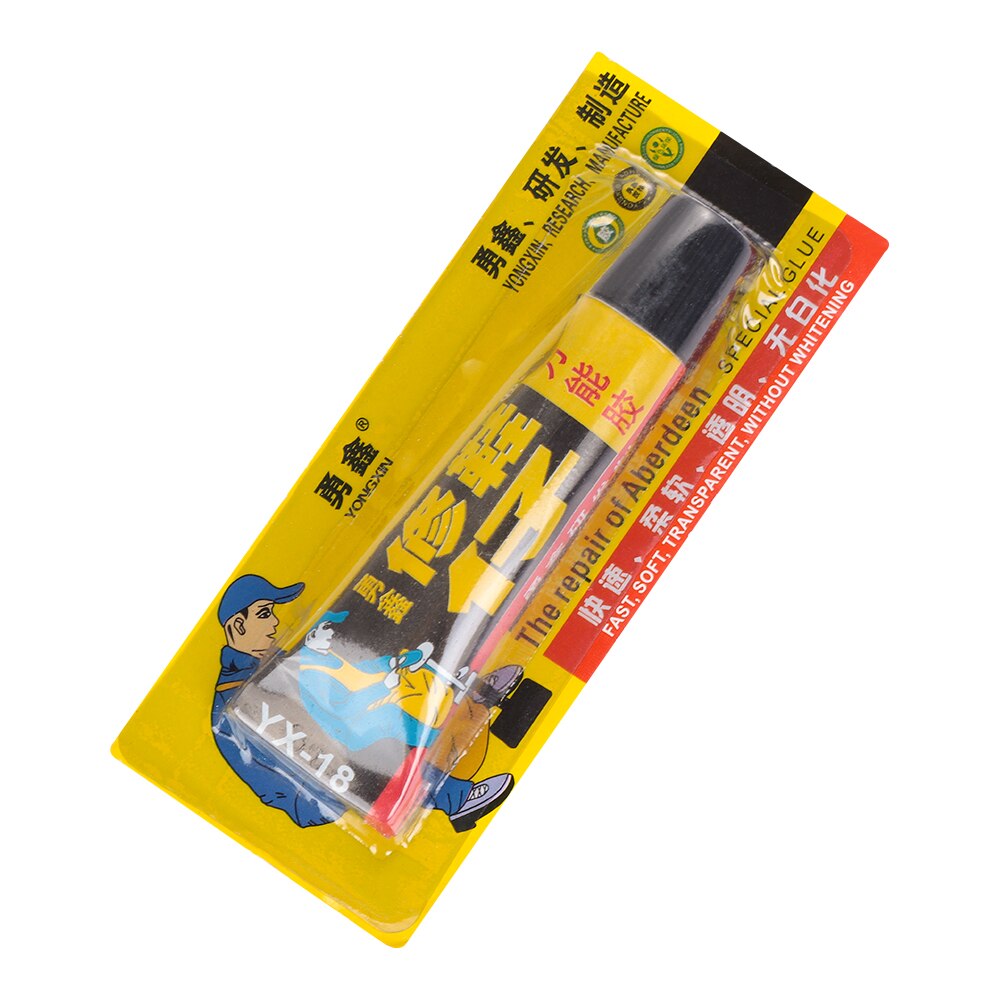 1pc 18ml super klæbende reparation lim sko læder gummi kanvas stærk binding hardware sealers hjem forbedring forsyninger