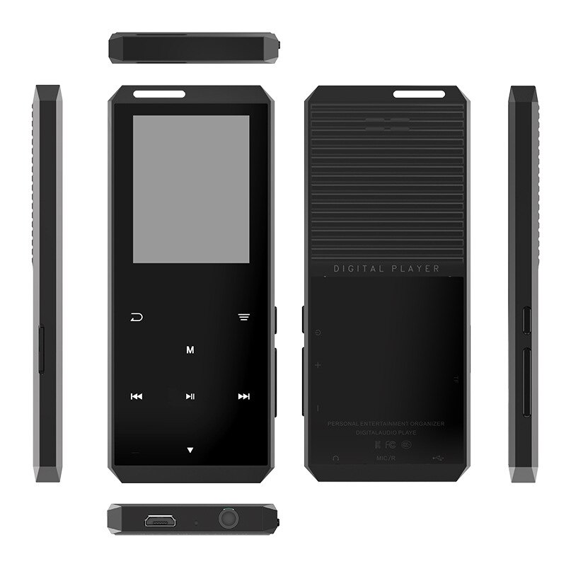 -Music Player Zinc Alloy Nondestructive Student Learning Bluetooth Sports MP3 / MP4 Mini Player Press Sn Control