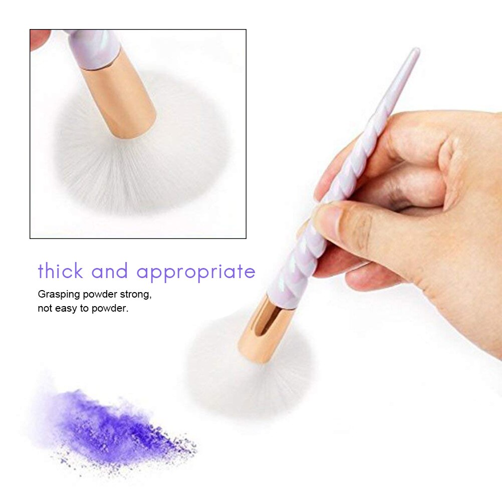 Set van s 10 make-upkwasten voor dames, spiraalvormige draad, wenkbrauw- en eyelinerkwasten, foundationkwasten en kwastenset