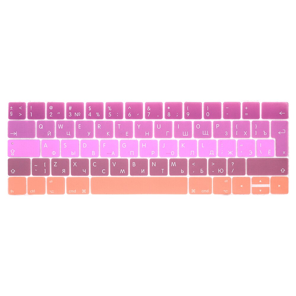 Coque de protection pour clavier russe avec barre tactile, film de protection pour Macbook Pro 13 15, pour modèle A1706/A1989 A1707 A2159 A1990 EU