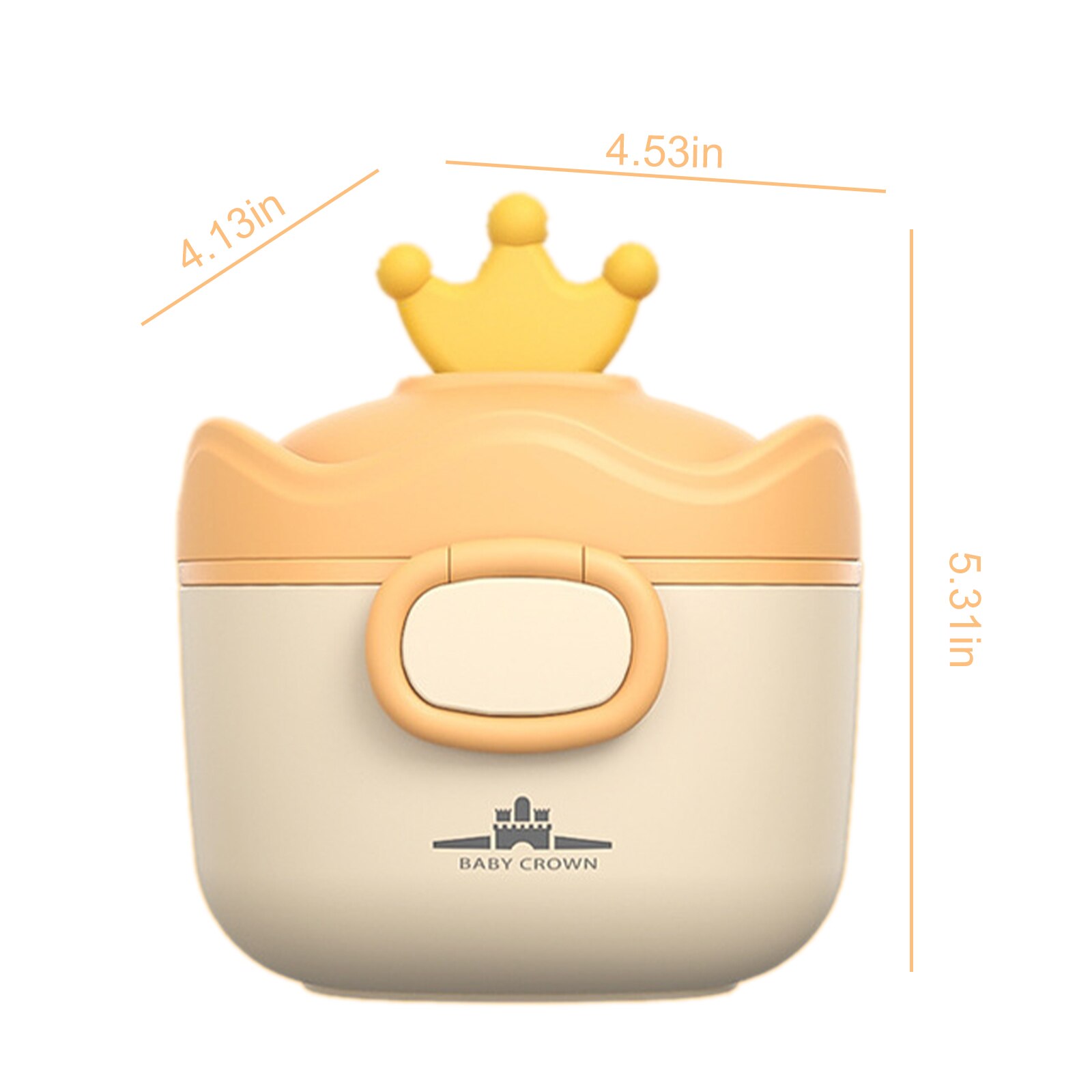 Crown Baby Milk Powder Box Portable Large-capacity Cute Complementary Food Box Small Mini Baby Moisture-proof Storage Tank