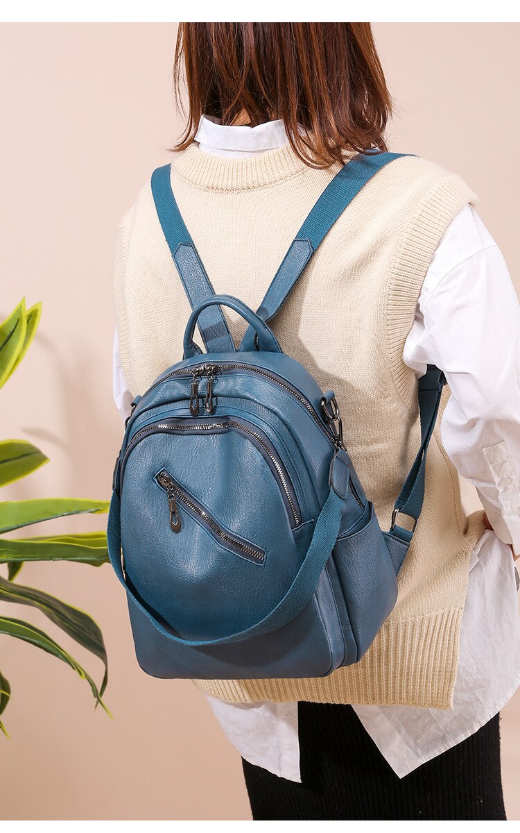 Vrouwen Rugzak Pu Leer Rugzak Voor Tienermeisjes Schooltas Grote Capaciteit Vrouwelijke Schoudertas Rugzak Mochila