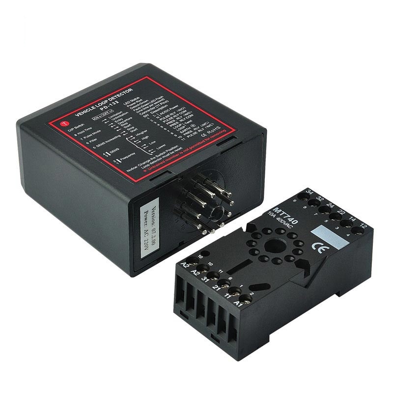 PD132 single-channel DC24v induction vehicle loop detector sensor for motor barrier door parking system vehicle loop detector