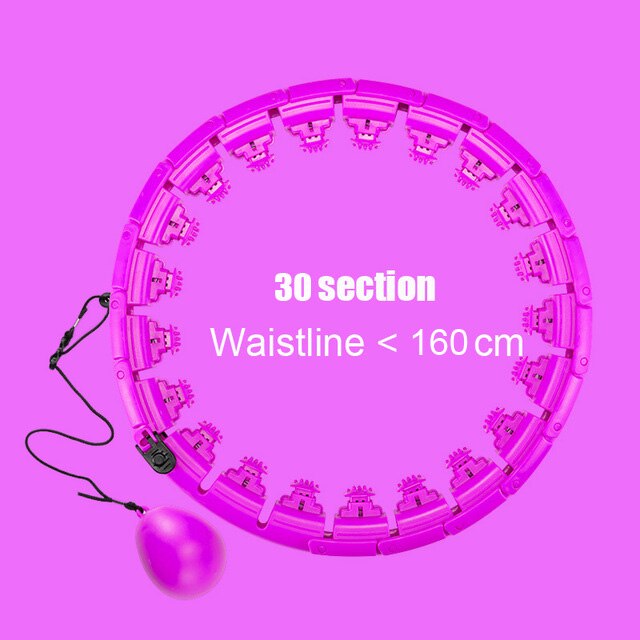 Fitness sport hoop smart opgradering intelligent sport hoop justerbar tynd talje motion gym hoop fitness udstyr hjemmetræning: 30 pupler