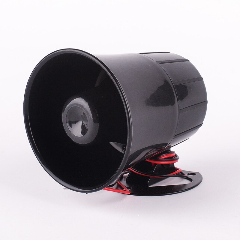 Bocina de sirena de alarma de seguridad para coche, alarma de carga para furgoneta y camión, 6 tonos, 12V,