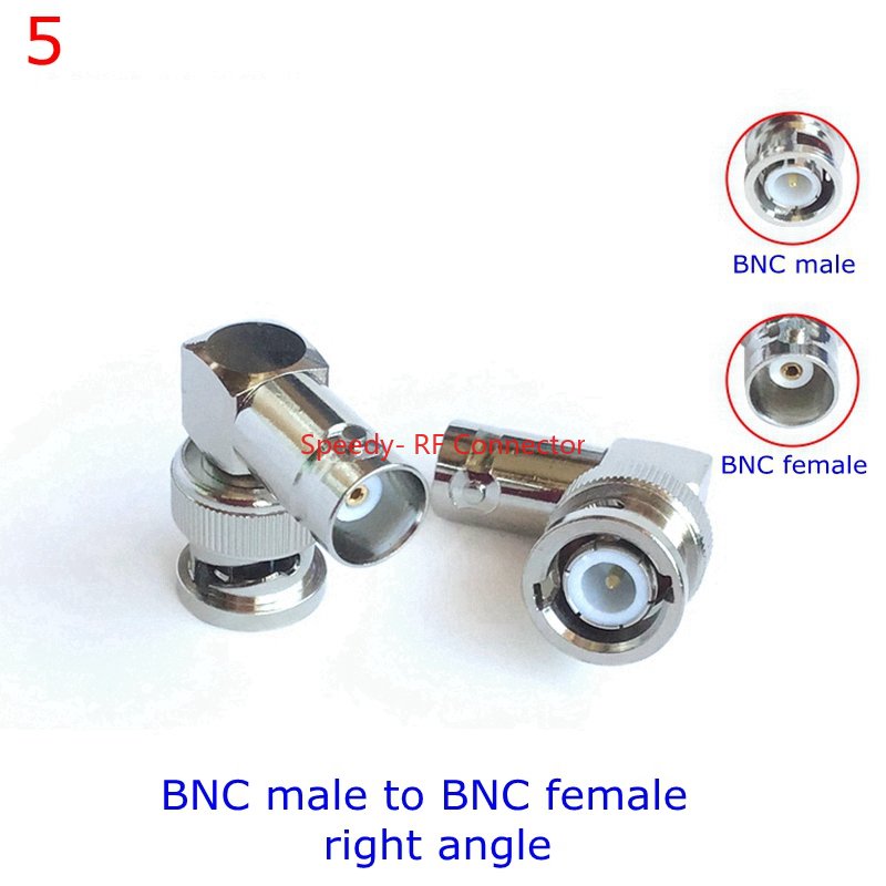 Conector divisor Q9 tipo T de 3 vías y 4 vías, conector BNC a BNC macho hembra, adaptador Coaxial RF, cobre y latón, rápida, 1 piezas: Marfíl