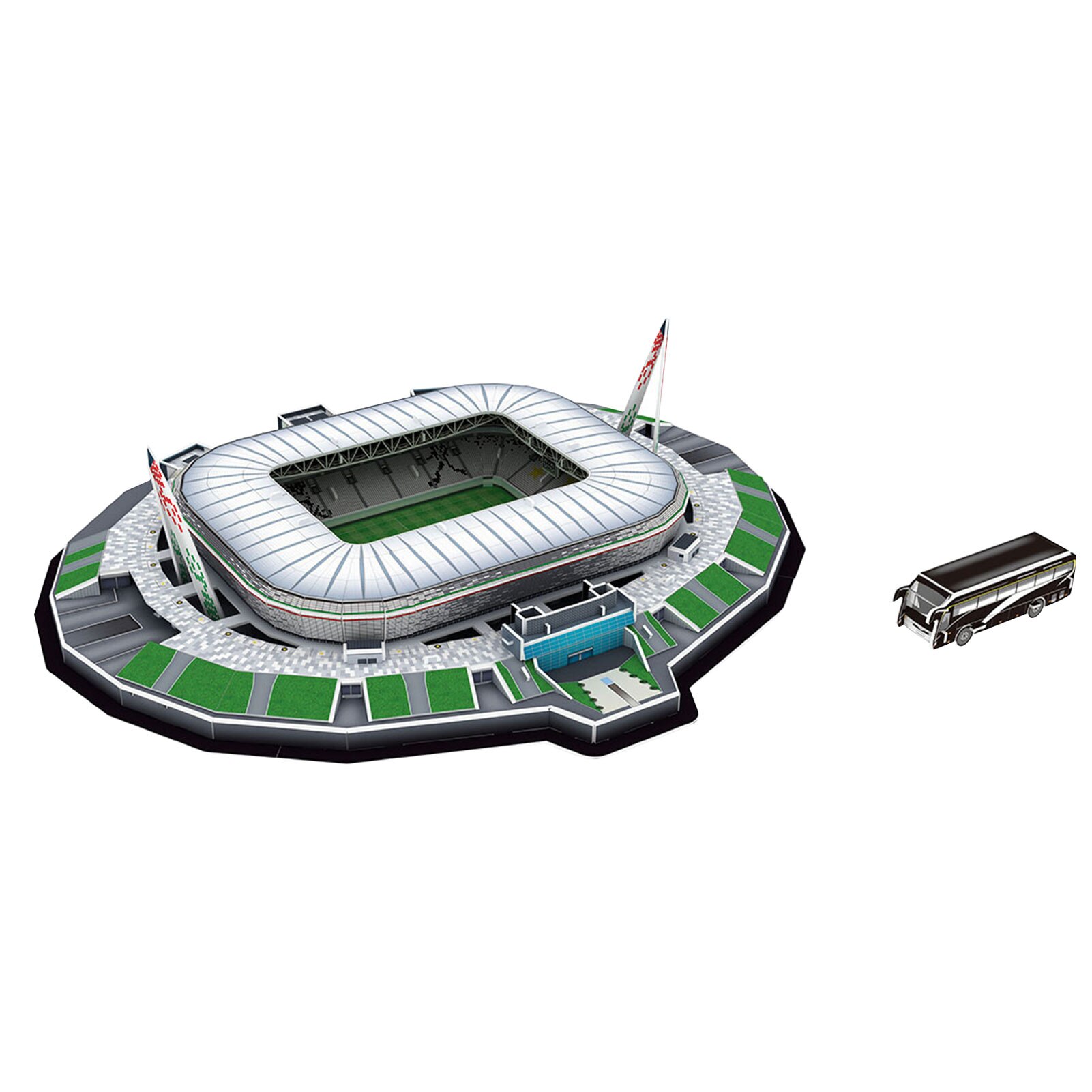 3D Stadium Puzzel Stadion Model Building Kit Voor Kinderen Volwassenen: Green