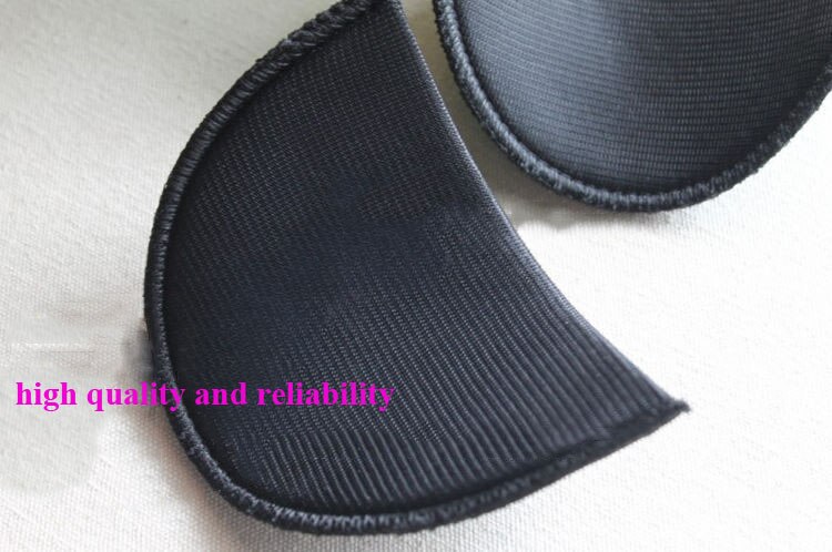 4 Paar 2.2Cm Zwart Soft Pad Schouder Padding Spons Schoudervullingen Pak/Blazer/Geul Unisex Paddeds naaien Accessoires