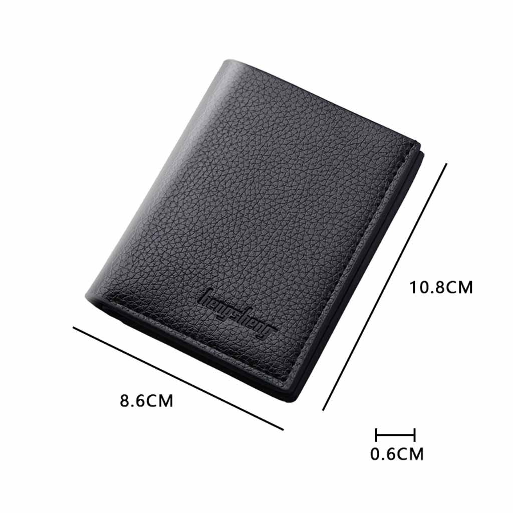 Men Wallets Wallet Short Vertical Ultra-thin Wallet Bank Card Card Package Small Purse Monedero Mujer Кошелек Женский Люкс