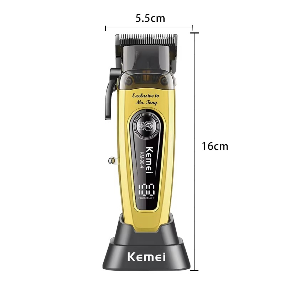 Kemei Cortapelos Oferta especial 11500 RPM Cortadora de pelo Mejor Motor sin escobillas Eléctrica Cortapelos Más vendida Cuchilla DLC Cortapelos para hombre KM-90-4