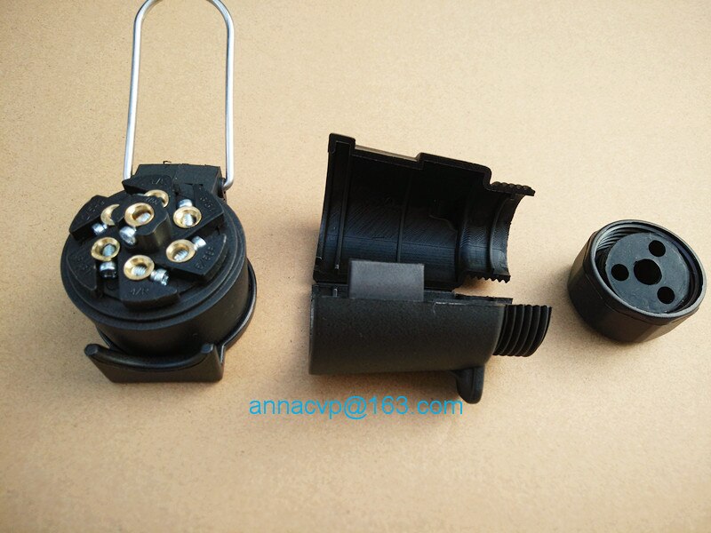 7 pin trailer connector harness female socket wire connector trailer plug socket towbar lighting board towing adapter trailer