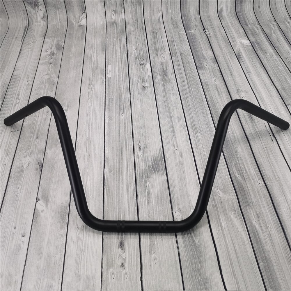 1 ''Retro moto 25mm manubrio Super High Scooter volante per Bobber Chopper Cruiser Sportster manubrio classico: Black