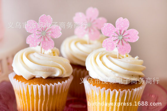 Happy Mother's Day Birthday Cake Topper Antiquity Flowers CheongSam Cupcake Wedding Decoration Party Baking Supplies DIY: 10pcs flowers