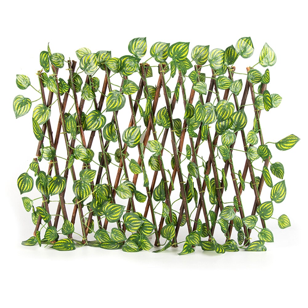 Artificial Leaf Fence Net Artificial Hedges Fence Faux Lvy Vine Leaf Decoration Simulation Green Plants for Outdoor Garden Decor: C