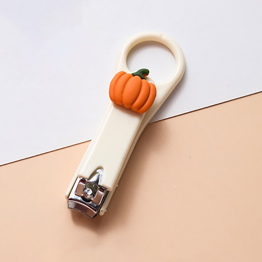 1pc leuke cartoon nagelknippers, kleurrijke kindernagelschaartjes, pedicure, teennagels, beauty manicure-instrumenten: Pompoen