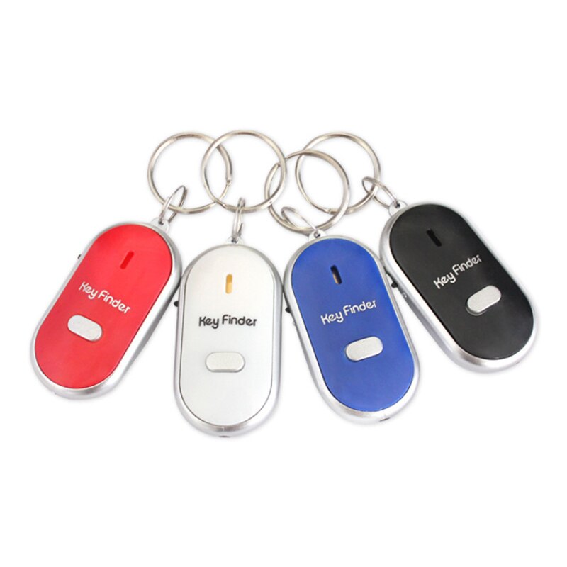 4 Colors Mini LED Whistle Key Finder Flashing Beeping Remote Lost Keyfinder Locator Keyring For Children Wallet