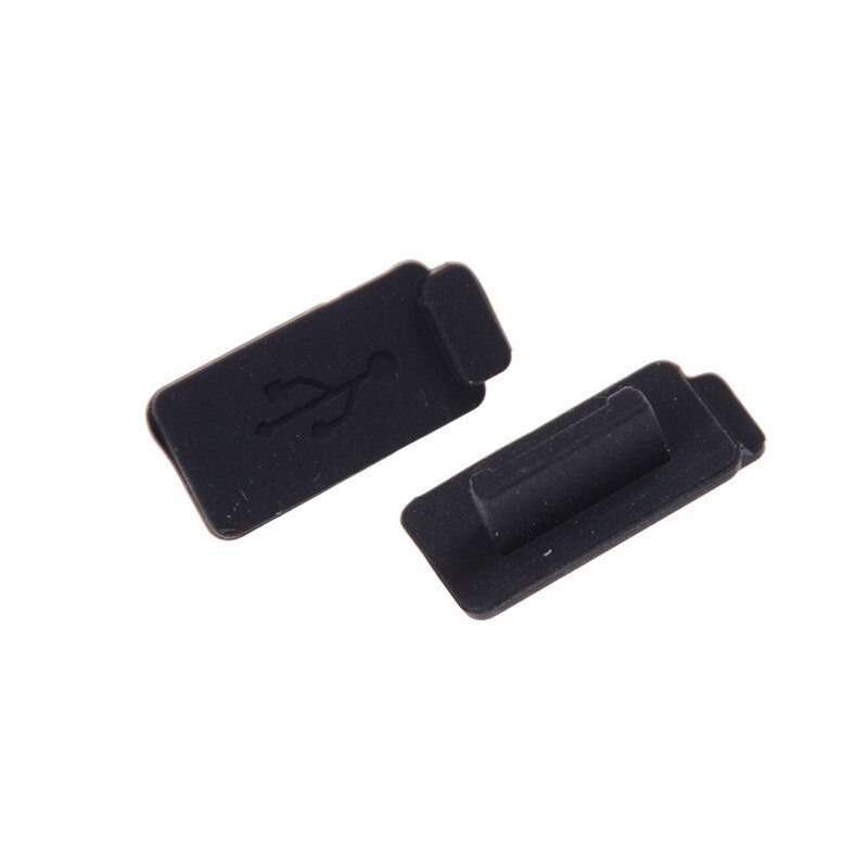 10Pcs Black Pc Laptop Usb Plug Cover Stopper Rubber Soft Silicon Dust Cap